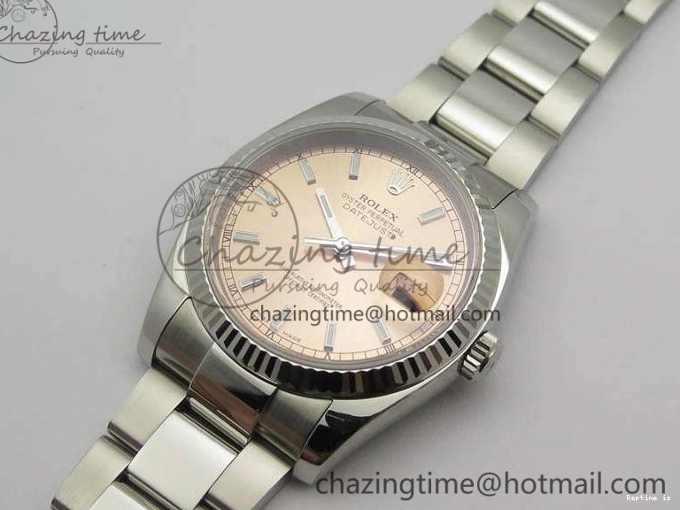 1217 DateJust 36mm SS 116234 ARF 1:1 Best Edition Pink Dial Stick Markers On 904L SS Oyster Bracelet SA MultiPurpose 3568